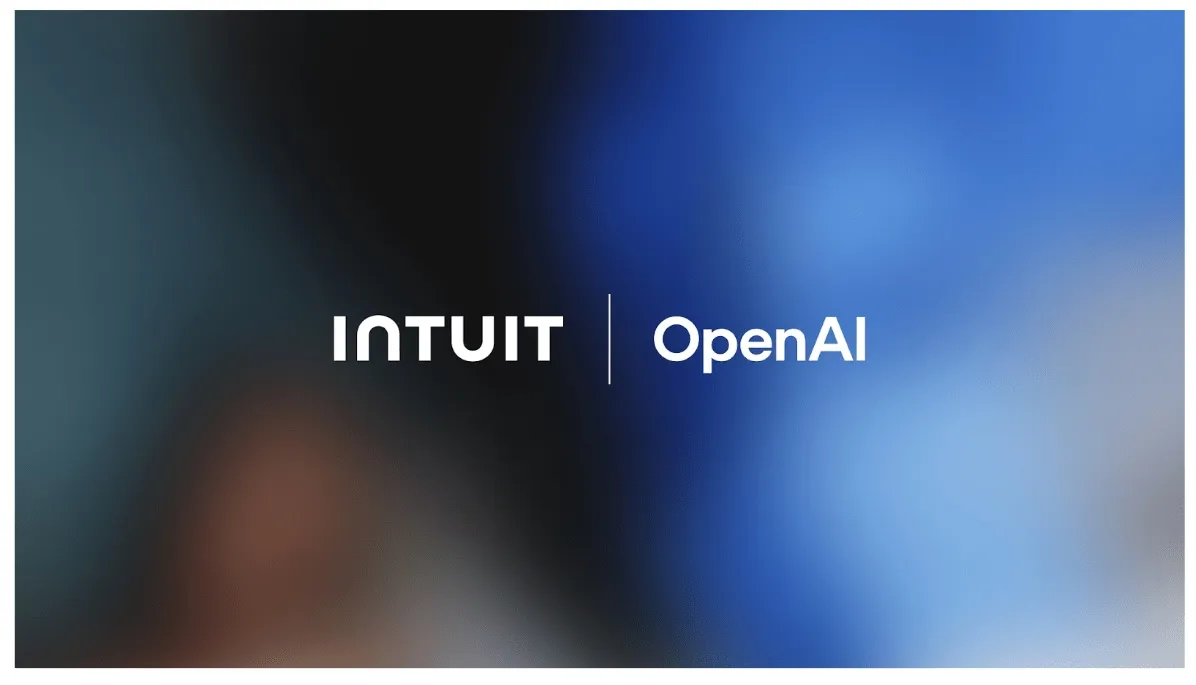 IntuitとOpenAIの提携を示すロゴ
