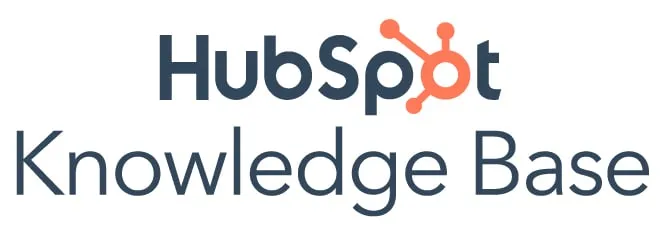 重複レコードの管理方法などを解説するHubSpotナレッジベースのロゴ