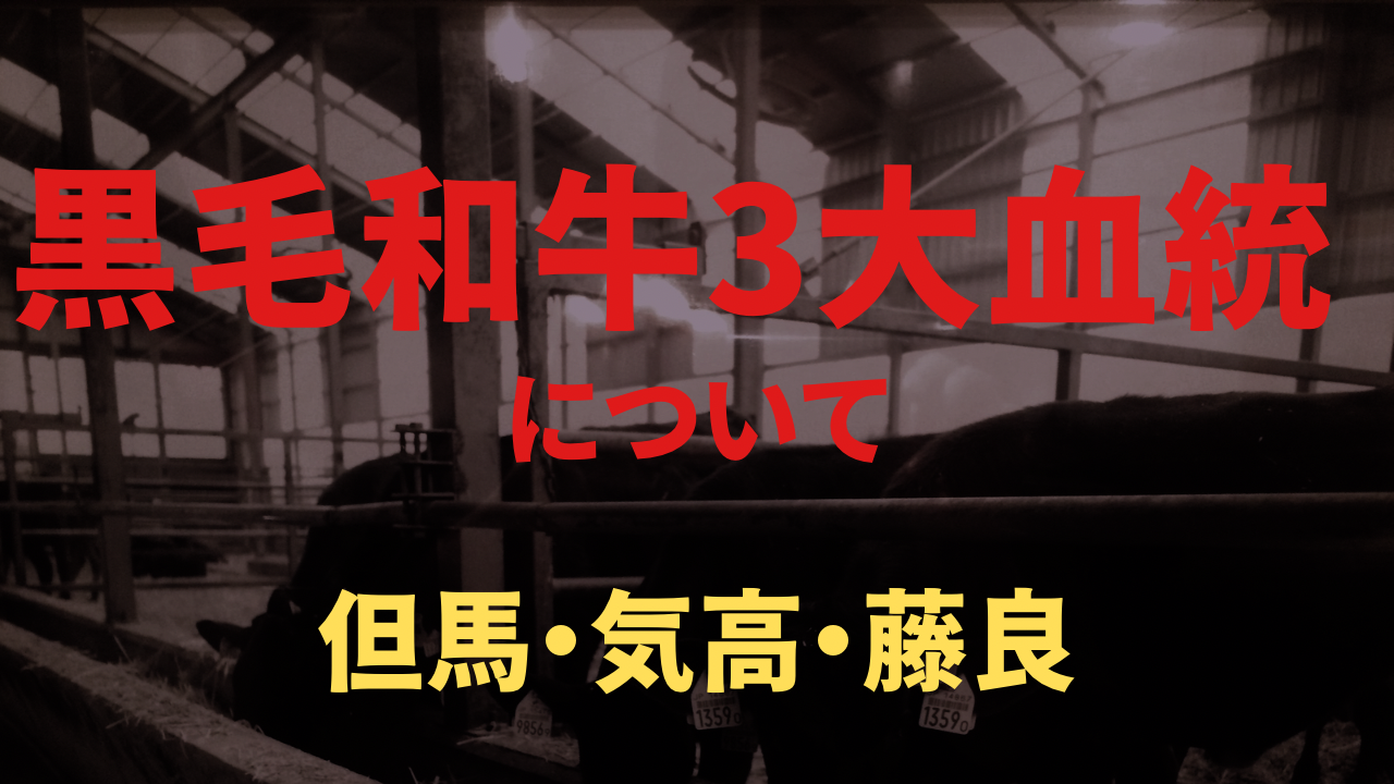 和牛の味を決める「3大血統」の違い