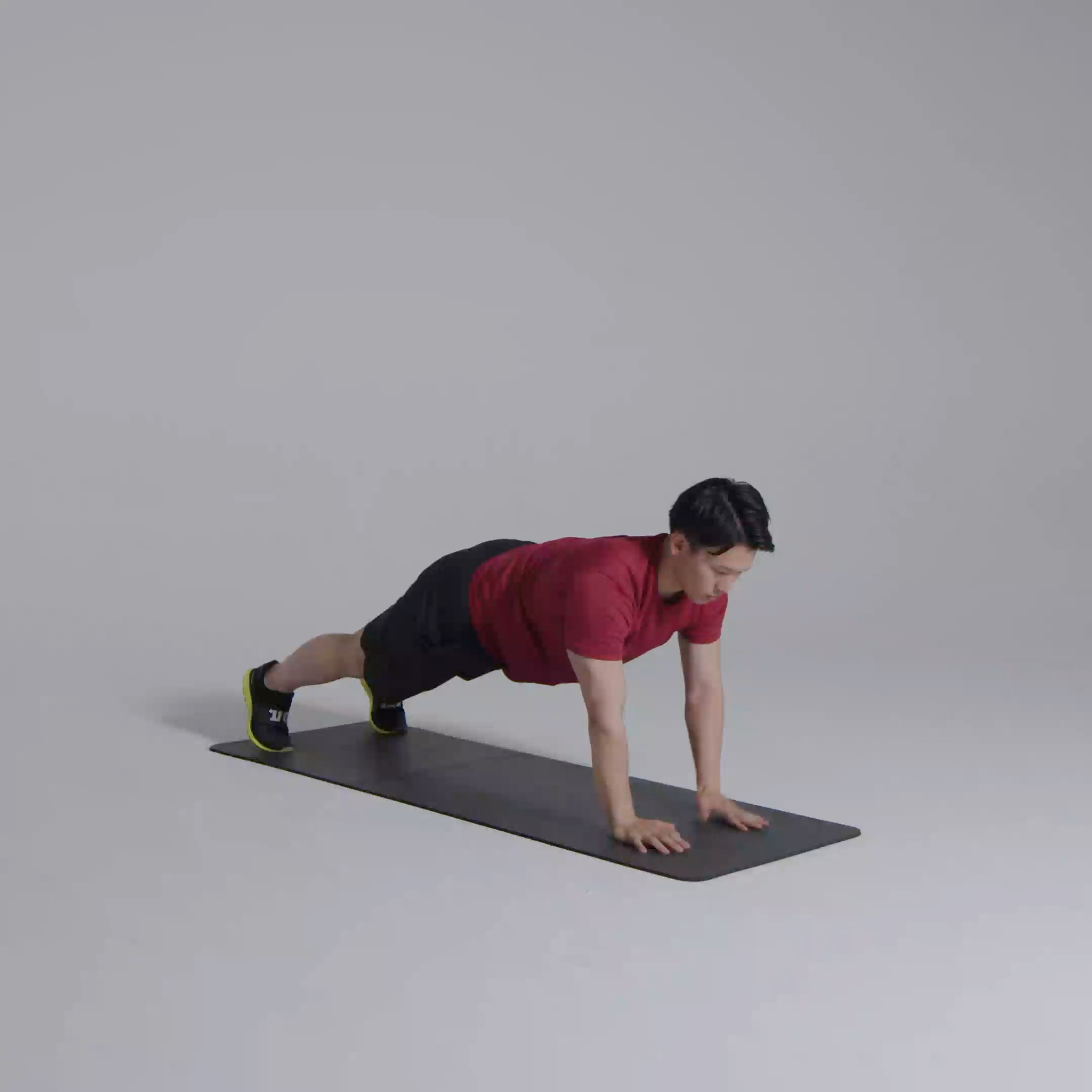 アップダウンプッシュアップの正しいやり方 自体重でも効かせる 上級者向けの腕立て伏せを徹底解説 With Fitness Magazine