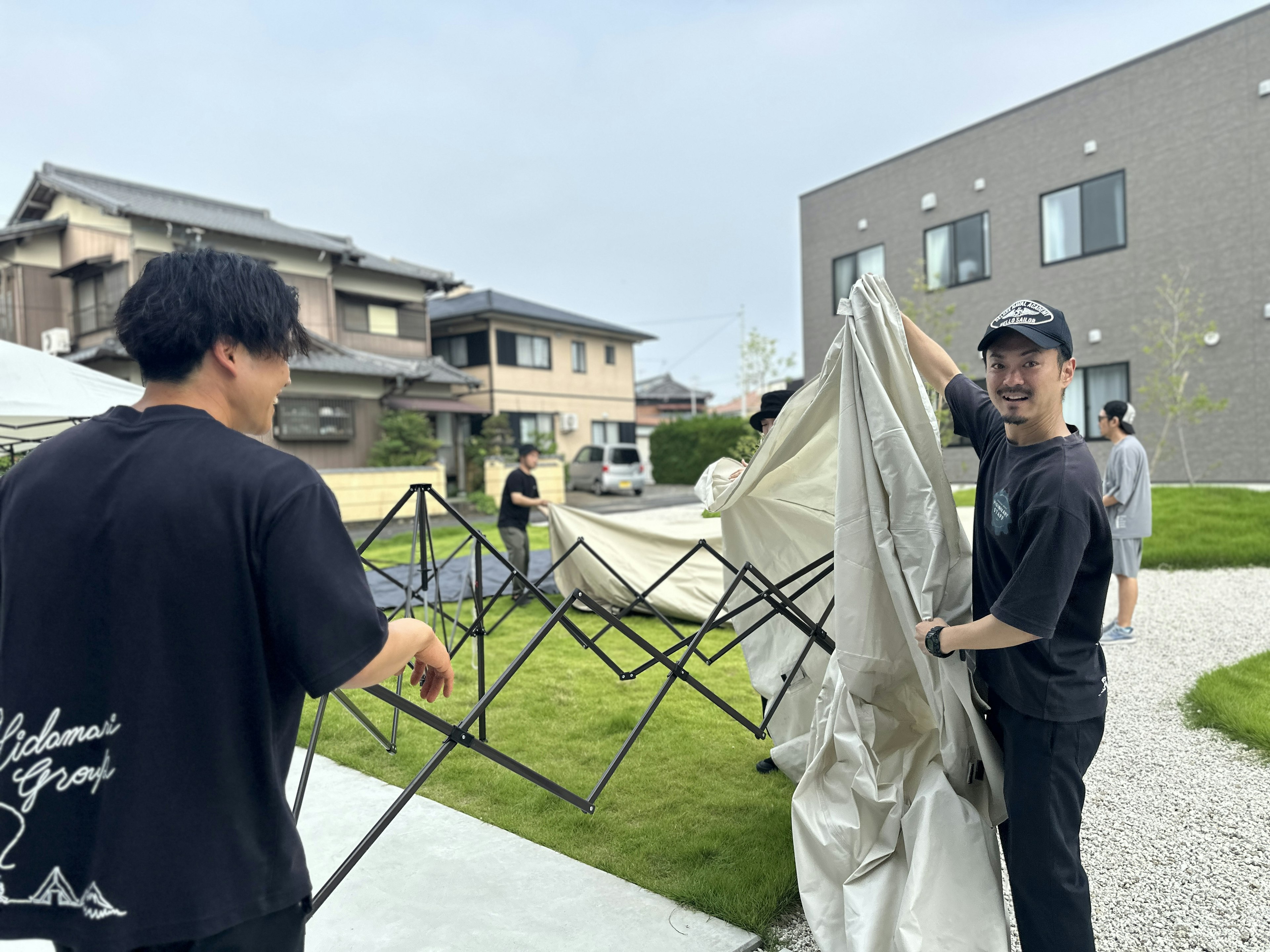 ⏰朝8:30 スタッフ集合！設営スタート