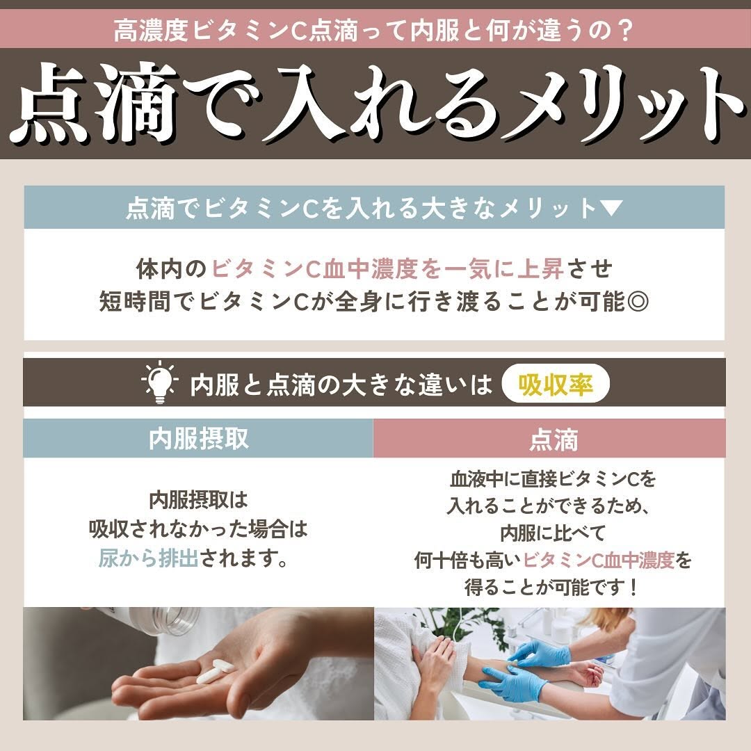 高濃度ビタミンC点滴とは｜内服との違い・吸収率・7つの効果と受ける前に知っておくG6PD検査 画像2