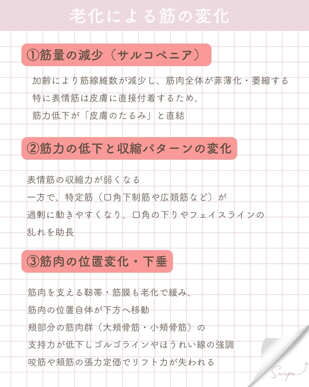 顔の筋肉の老化がたるみを加速する？メカニズムと対策まとめ 画像3