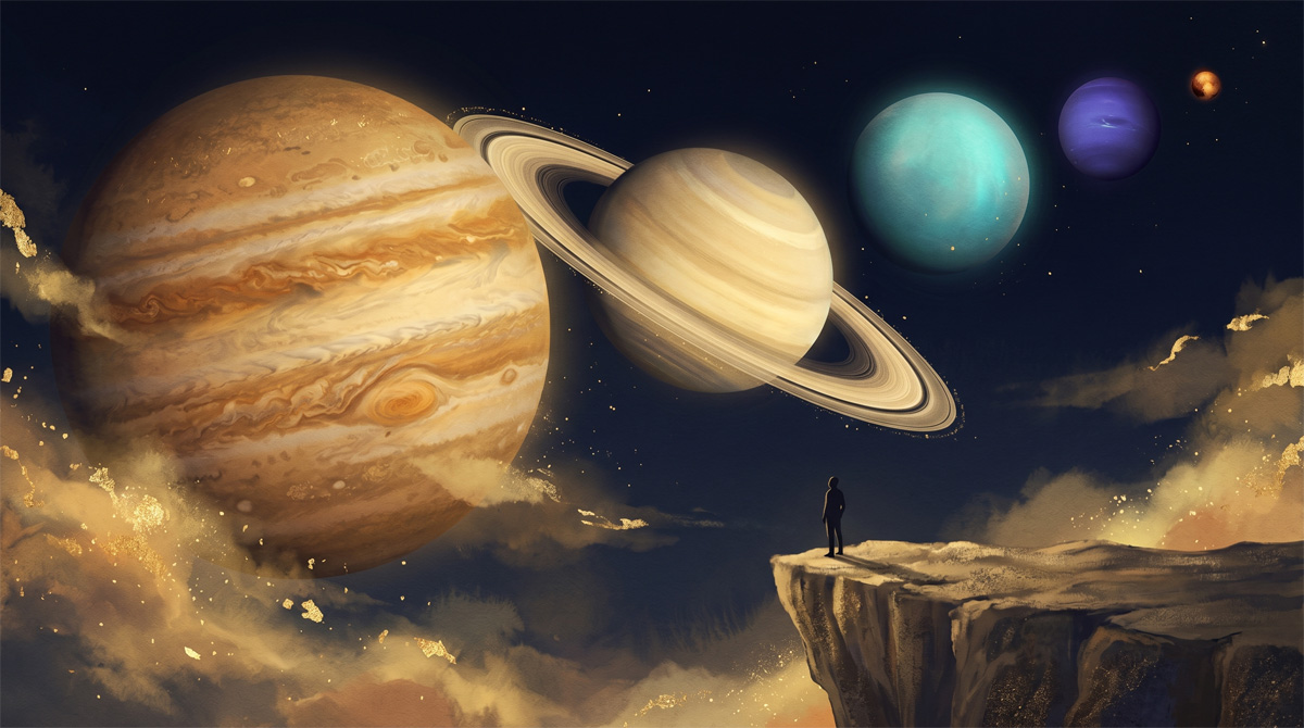 西洋占星術 第6回：社会と世代の天体――木星・土星・トランスサタニアンが導く運命の潮流
