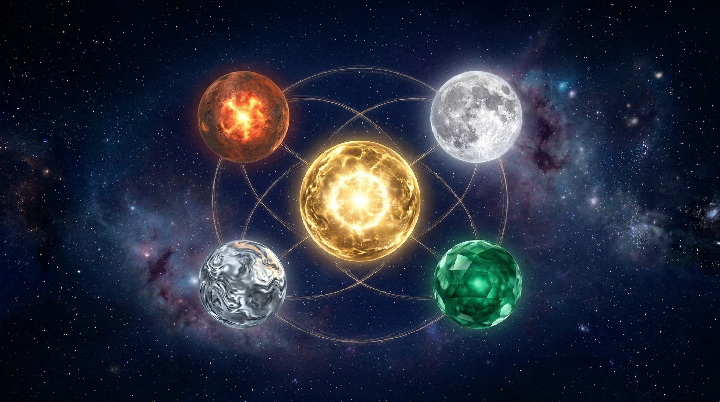 西洋占星術 第5回：10天体の個星――太陽・月・水星・金星・火星が創る「私」