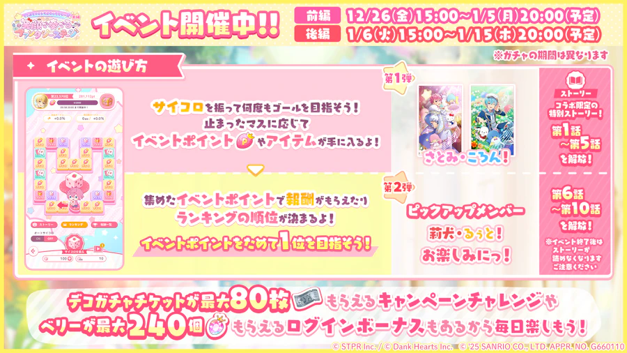 すとぷり×サンリオキャラクターズ 笑顔で奏でるファンタジーステージ|イベント概要