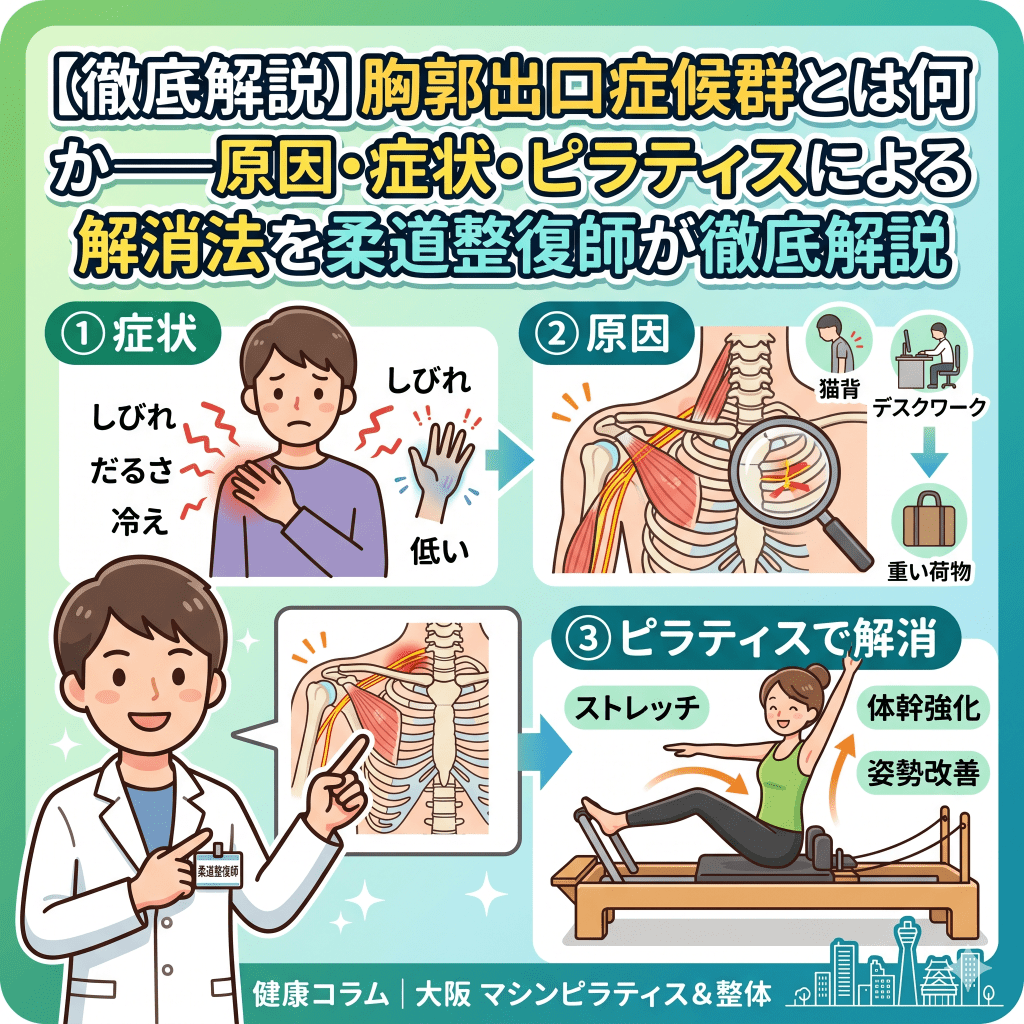 胸郭出口症候群とは何か——原因・症状・ピラティスによる解消法を柔道整復師が徹底解説 - パーソナル専門ピラティススタジオPilates Synergy
