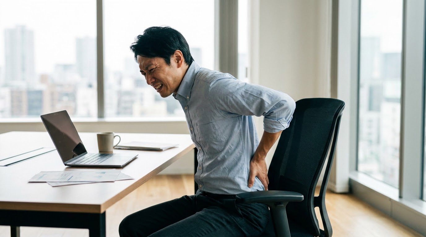 転倒予防の対策に取り組む男性のイメージ
