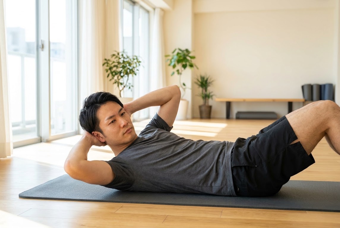 若松河田のスタジオでパーソナル指導を受ける様子