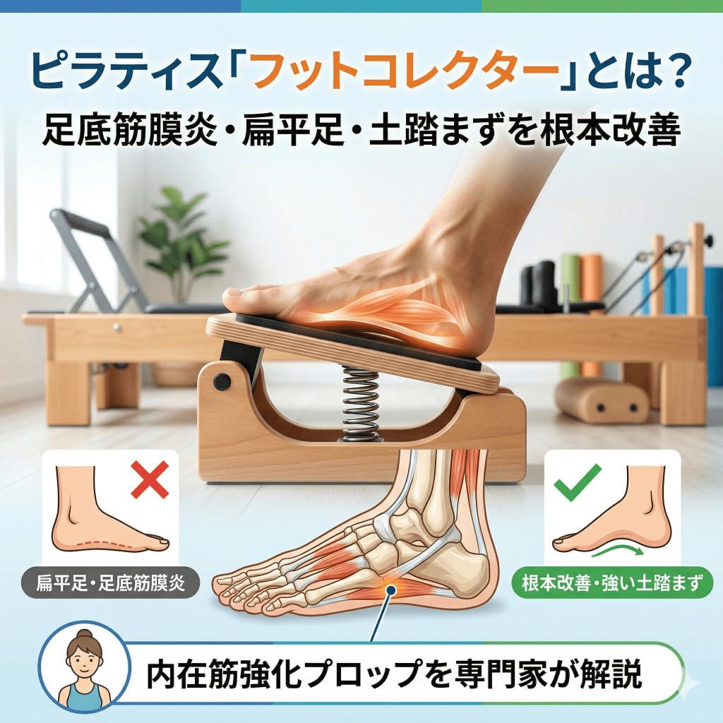 ピラティスの「フットコレクター」とは？足底筋膜炎・扁平足・土踏まずを根本改善する足の内在筋強化プロップを専門家が解説 - パーソナル専門ピラティススタジオPil
