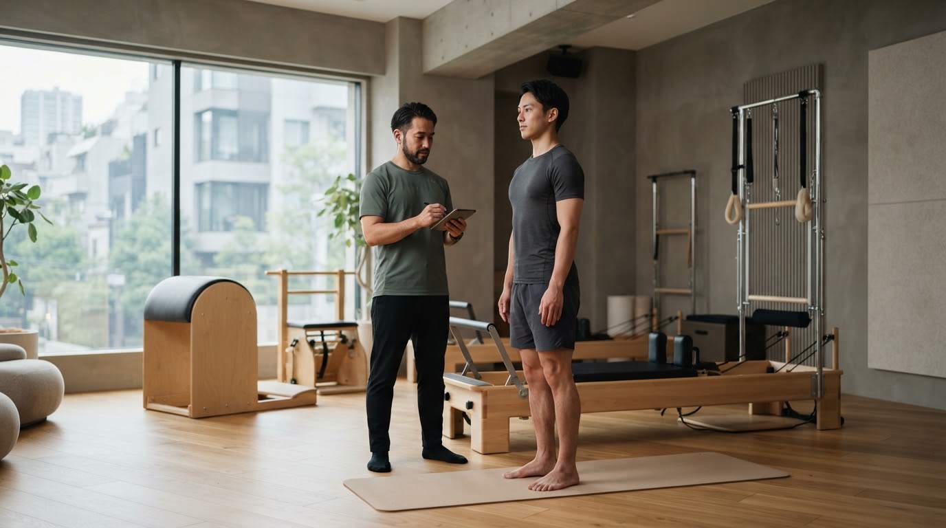 完全個室での姿勢分析パーソナルレッスン