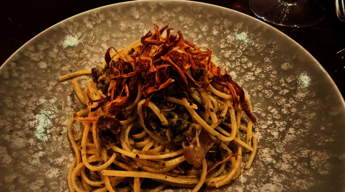 ワイン会で提供したパスタの一皿