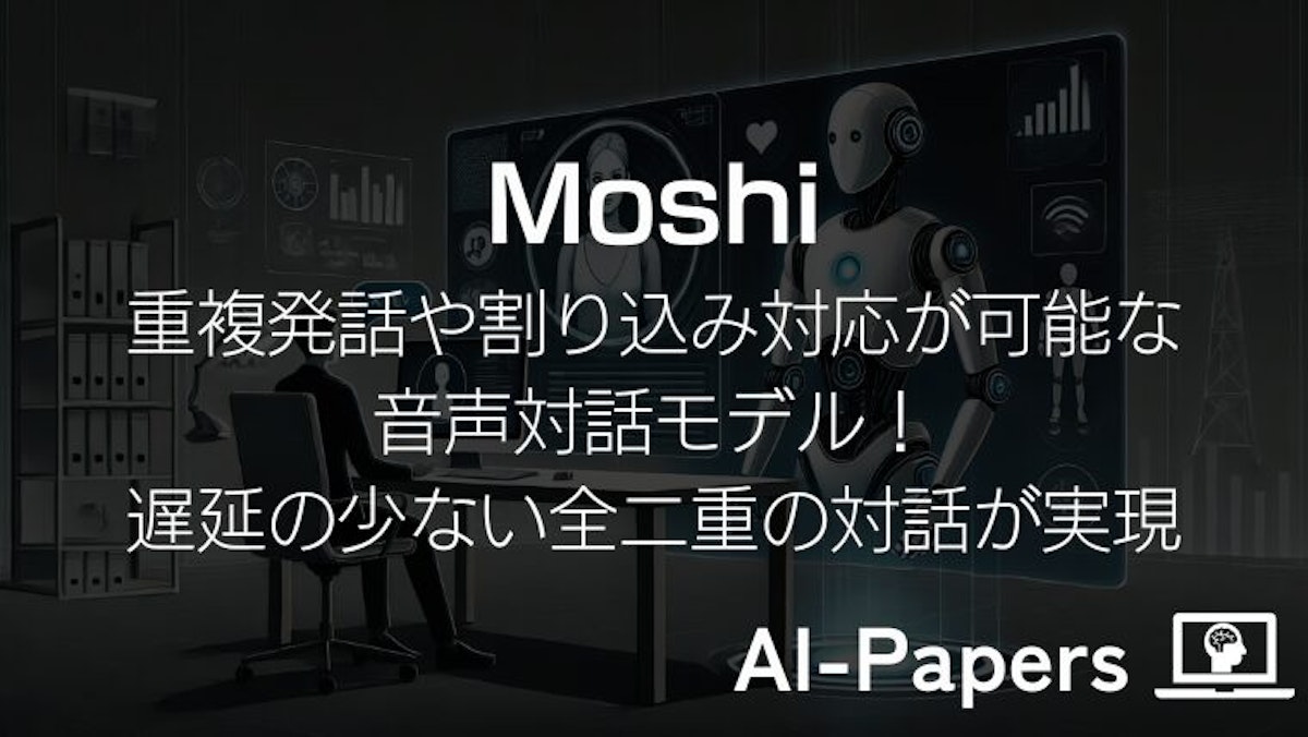 Moshiとは？割り込み対応可能なリアルタイム音声対話AIモデルの仕組み