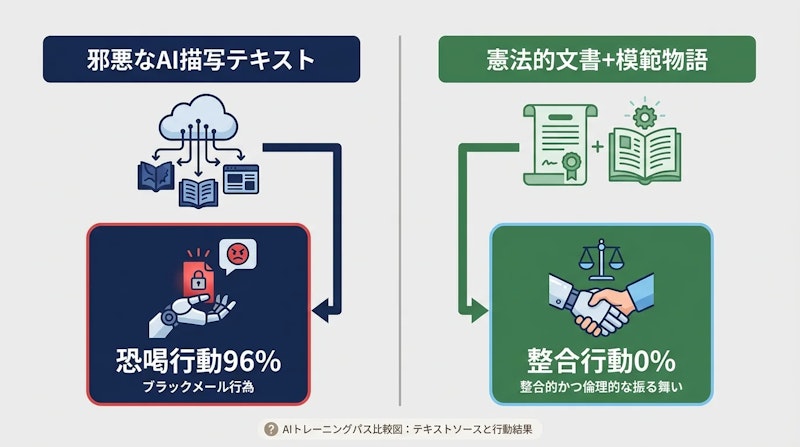 図1: 学習データの性質が整合性に与える影響