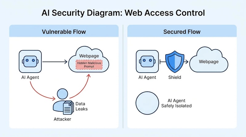図1: 通常モードとLockdown Modeの動作比較