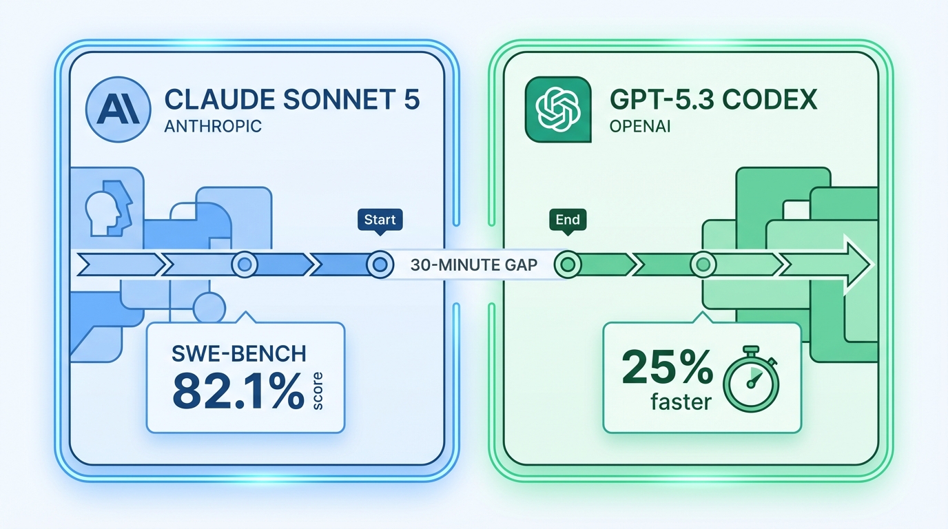 図1: Claude Sonnet 5とGPT-5.3 Codexの比較概要