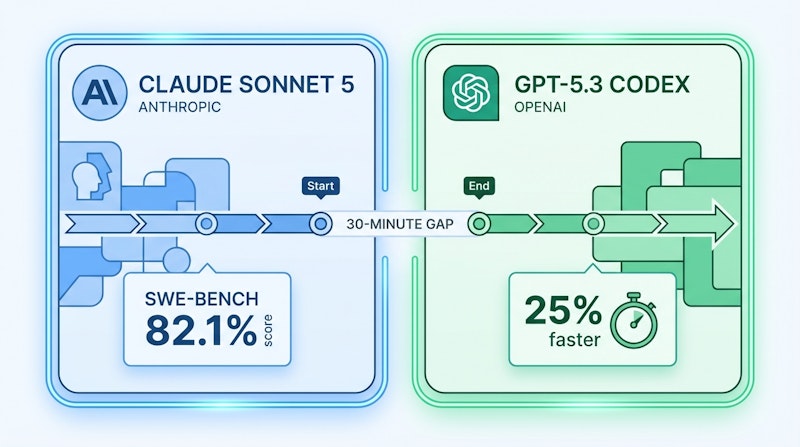 図1: Claude Sonnet 5とGPT-5.3 Codexの比較概要