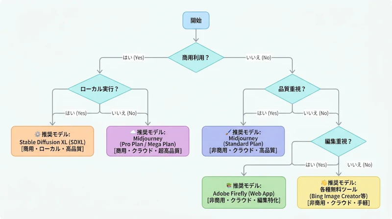 図3: 目的から選ぶモデル選定フロー