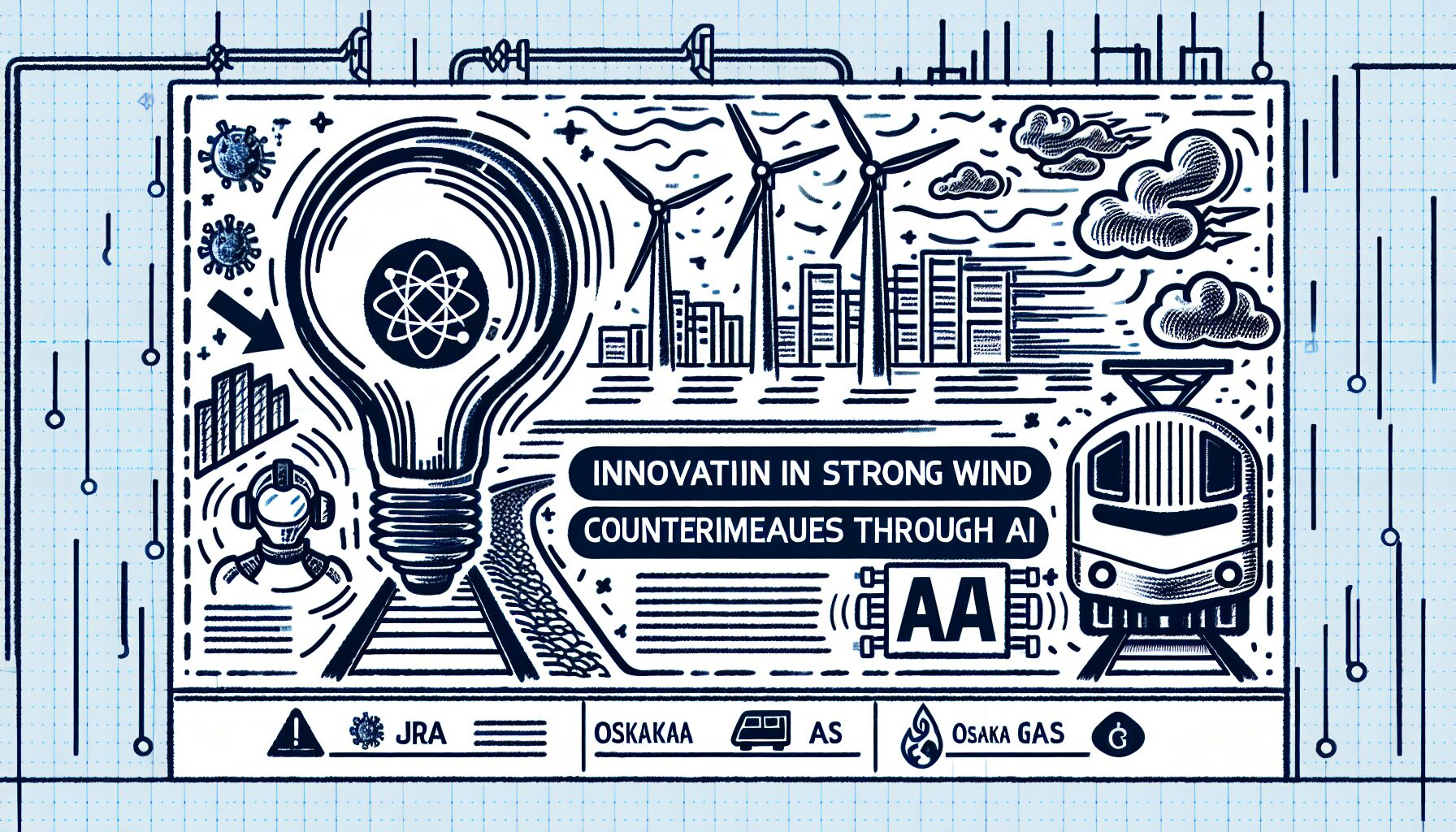 JR西日本と大阪ガス、AIで強風対策を革新！