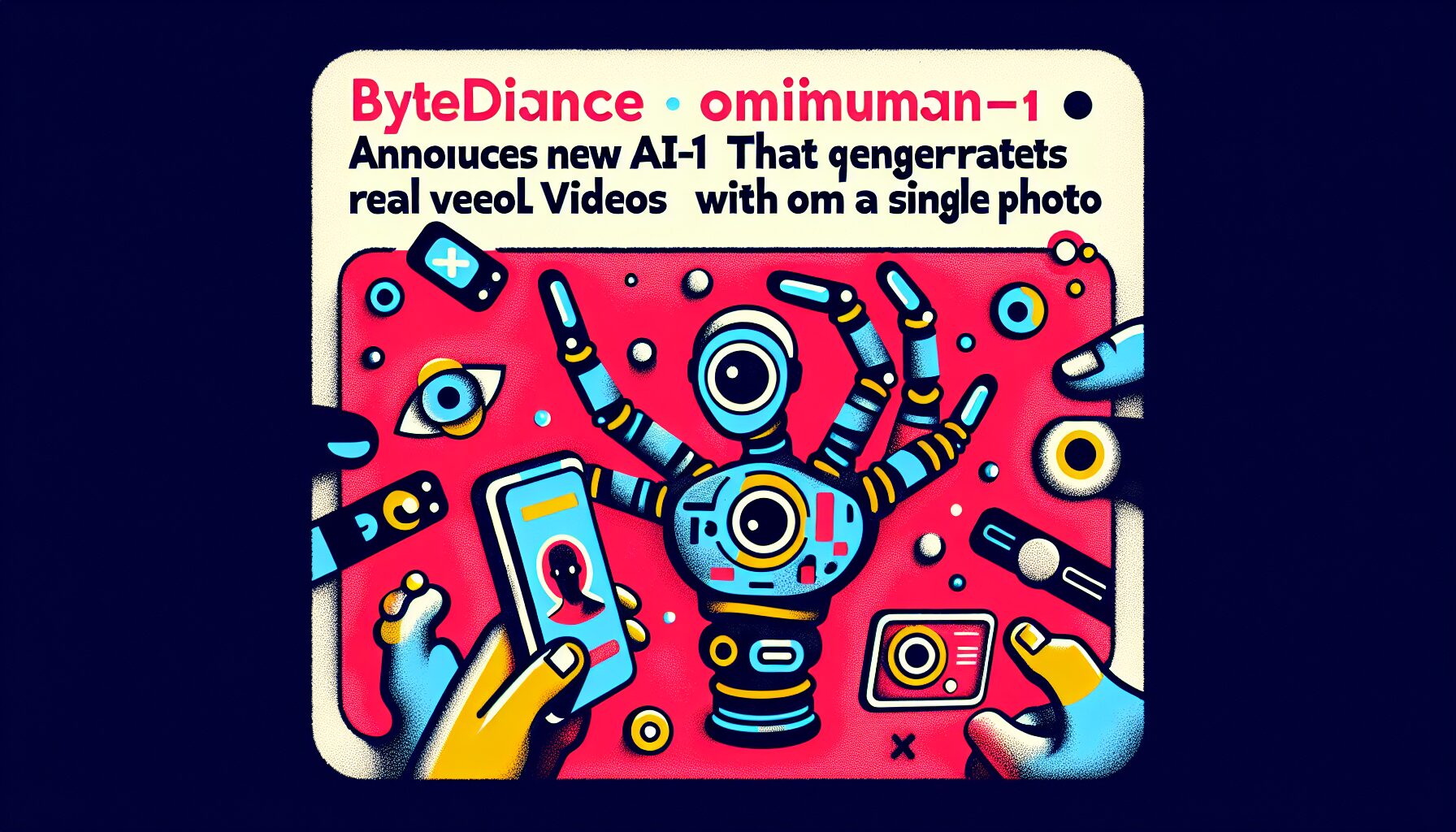 ByteDance、新AI「OmniHuman-1」発表！写真1枚からリアル動画生成
