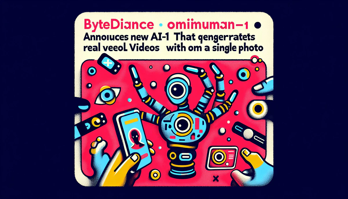 ByteDance、新AI「OmniHuman-1」発表！写真1枚からリアル動画生成