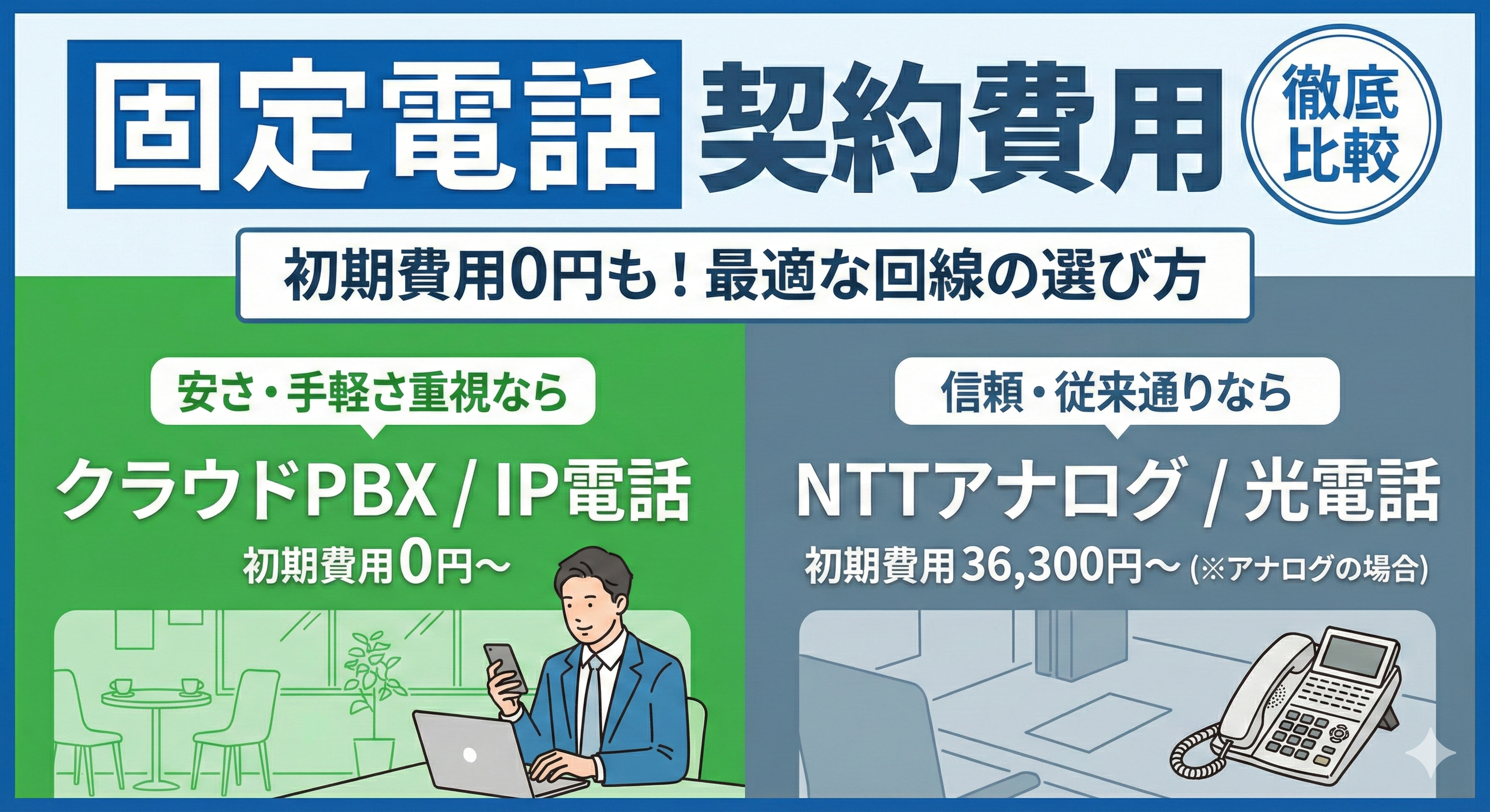 固定電話の料金はいくら？費用の内訳から安くする方法まで解説