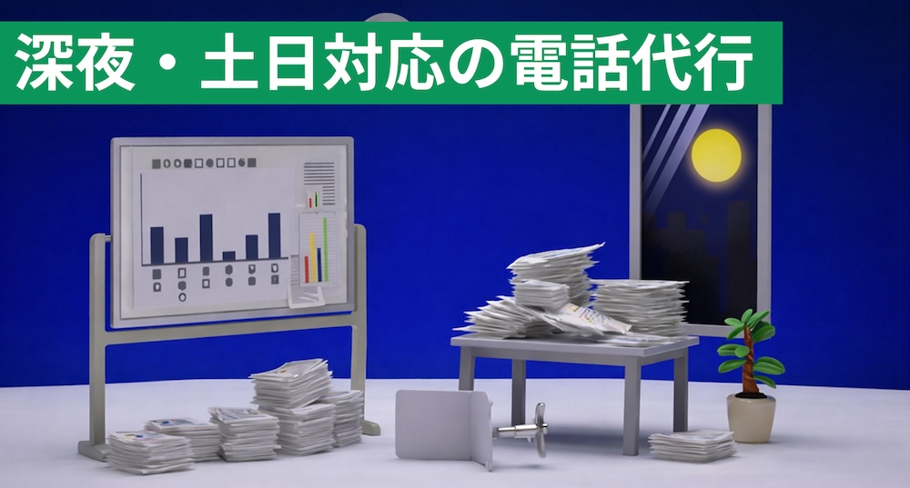 深夜や土日対応が可能な電話代行サービス3選！導入メリットも