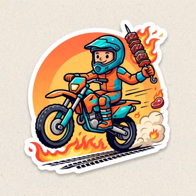 バイクと肉で冬を乗り越えよう!