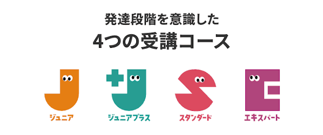 発達段階を意識した4つの受講コース