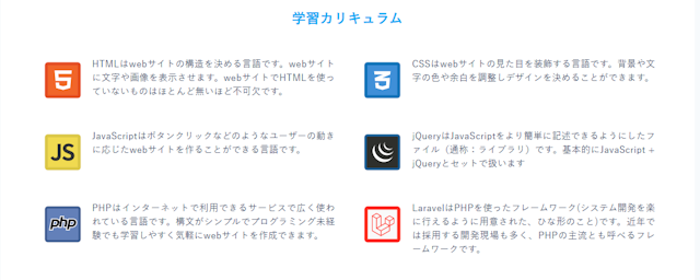 コードキャンプ プログラミングコース