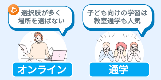 プログラミングスクールの受講形式