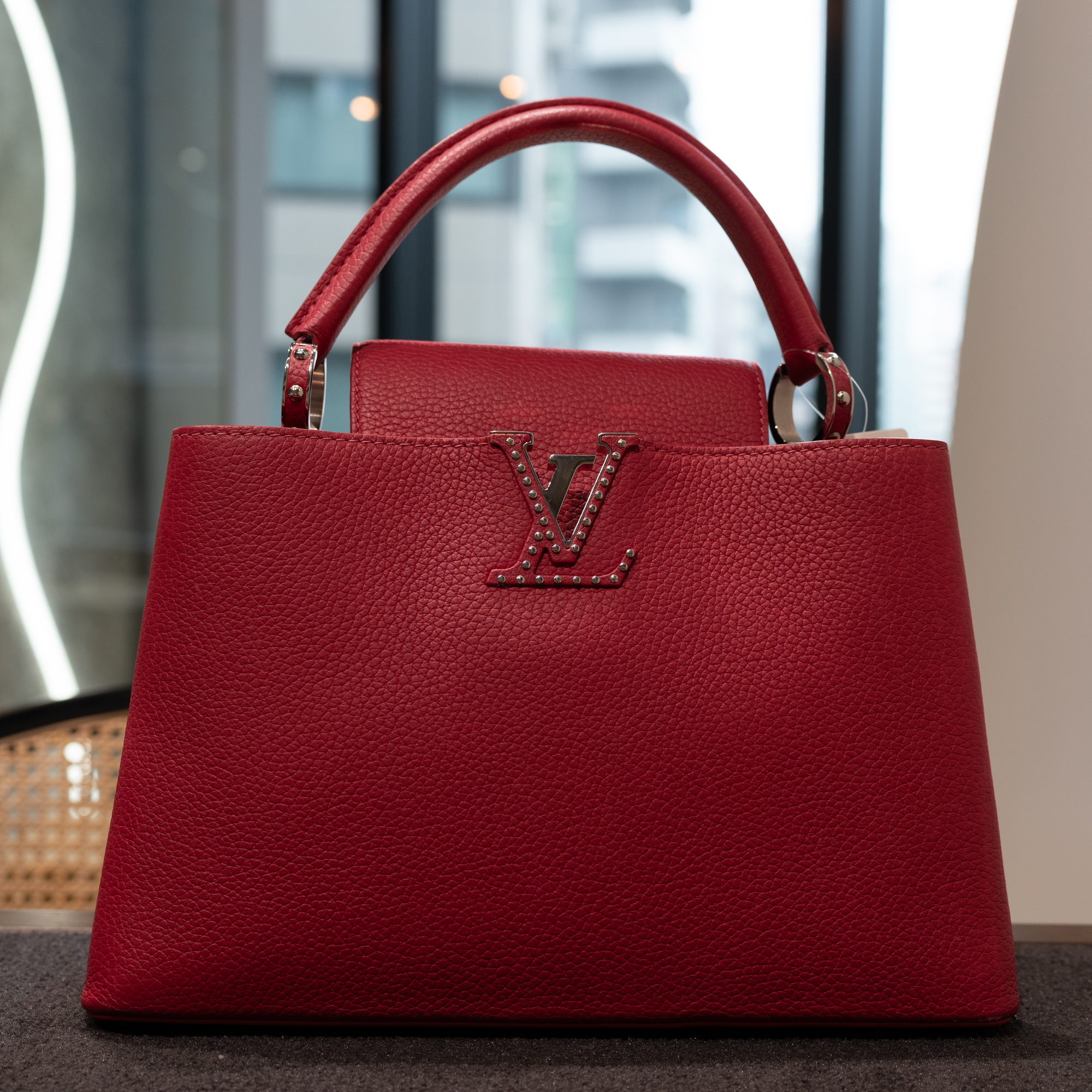 LOUIS VUITTON カプシーヌPM M42237（レッド/トリヨンレザー 