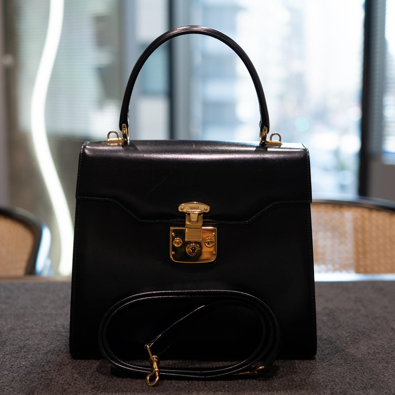 GUCCI レディロック 2WAYハンドバッグ（ブラック）｜ブランドバンク