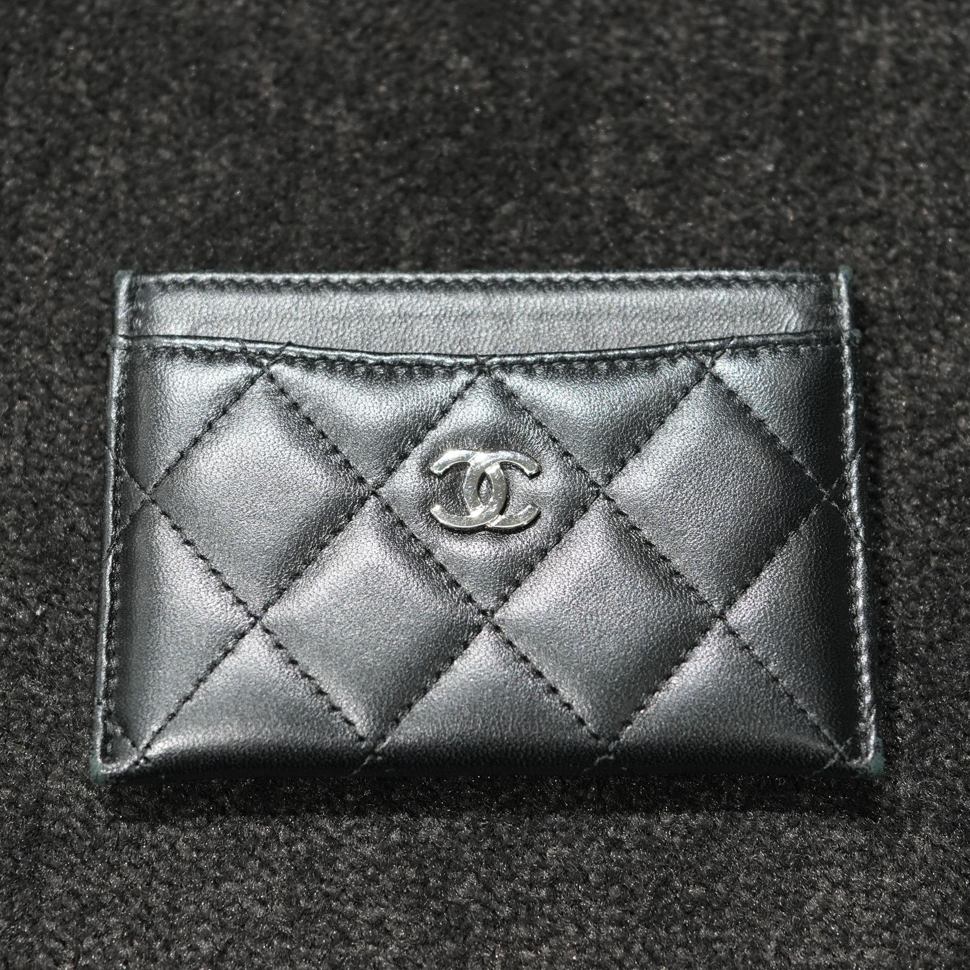 CHANEL カードケース（ブラック・ラムスキン）｜ブランドバンク池袋店