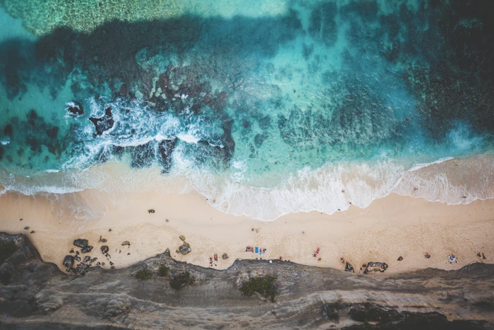 バリ島のビーチリゾートの風景