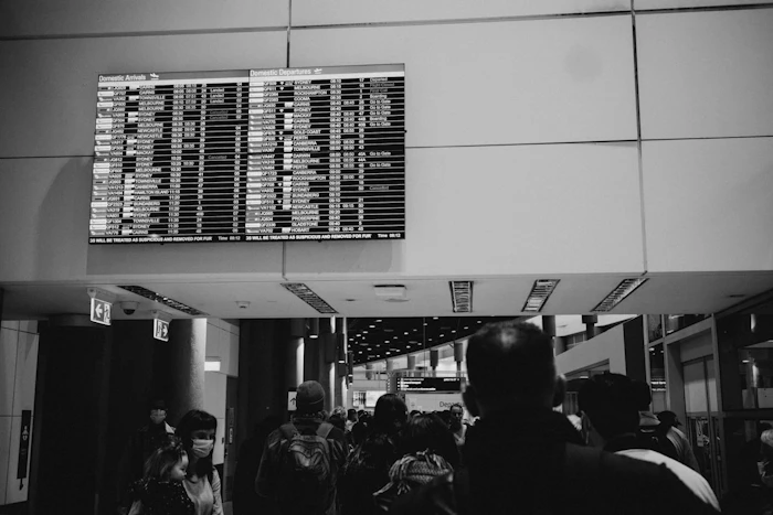 空港の出発ロビー