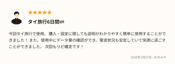 トリファの口コミ：タイ旅行6日間