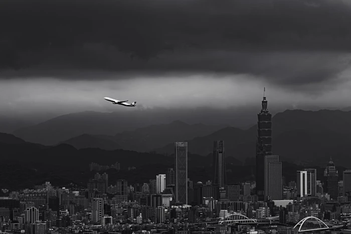 台北の空港ターミナル