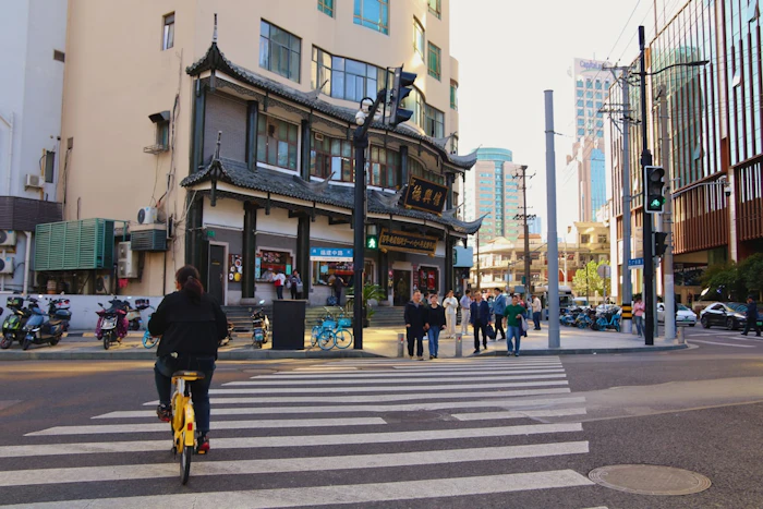 中国の都市の風景