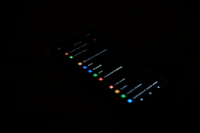 スマホの設定画面イメージ