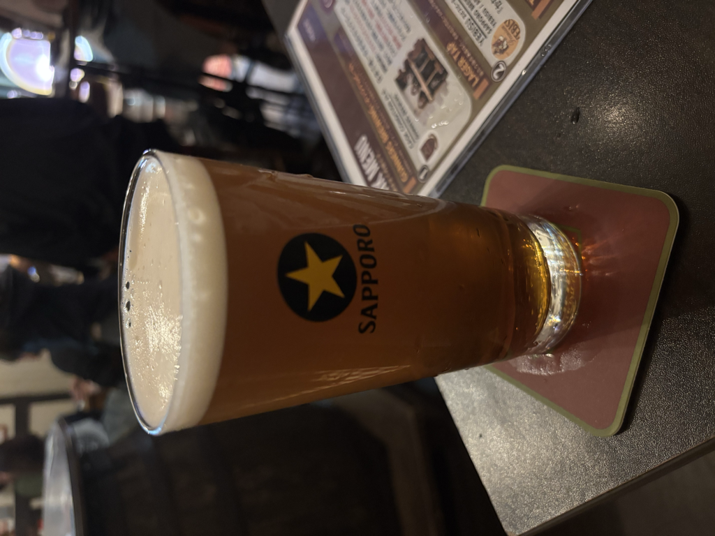 ぬるいビールみたいだがおいしい