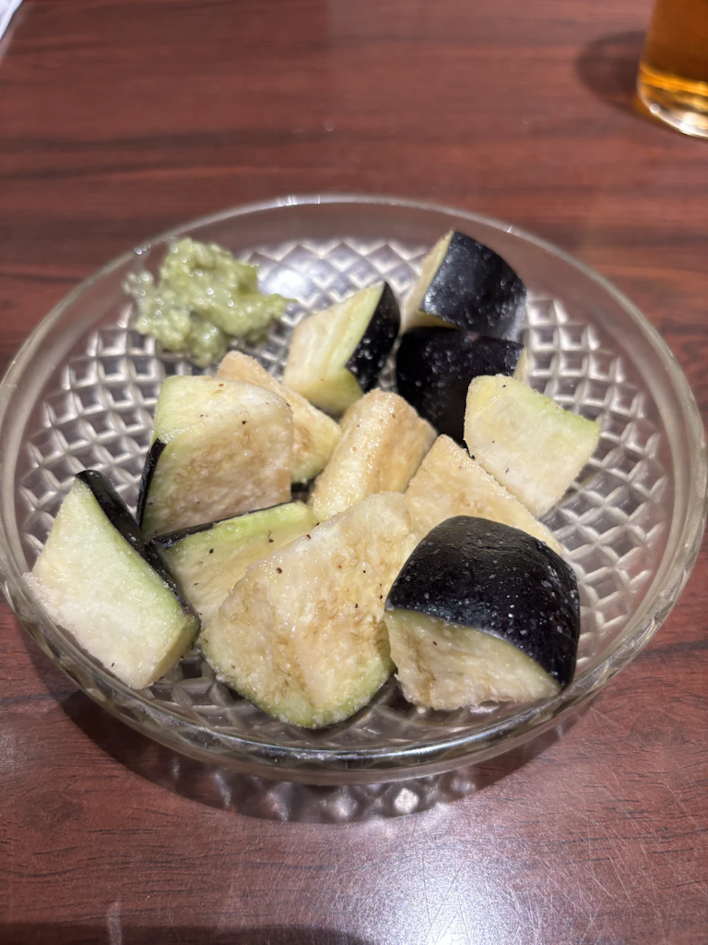 水茄子とトリュフ塩