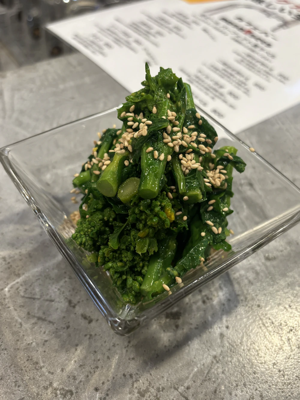 菜の花の辛子和え
