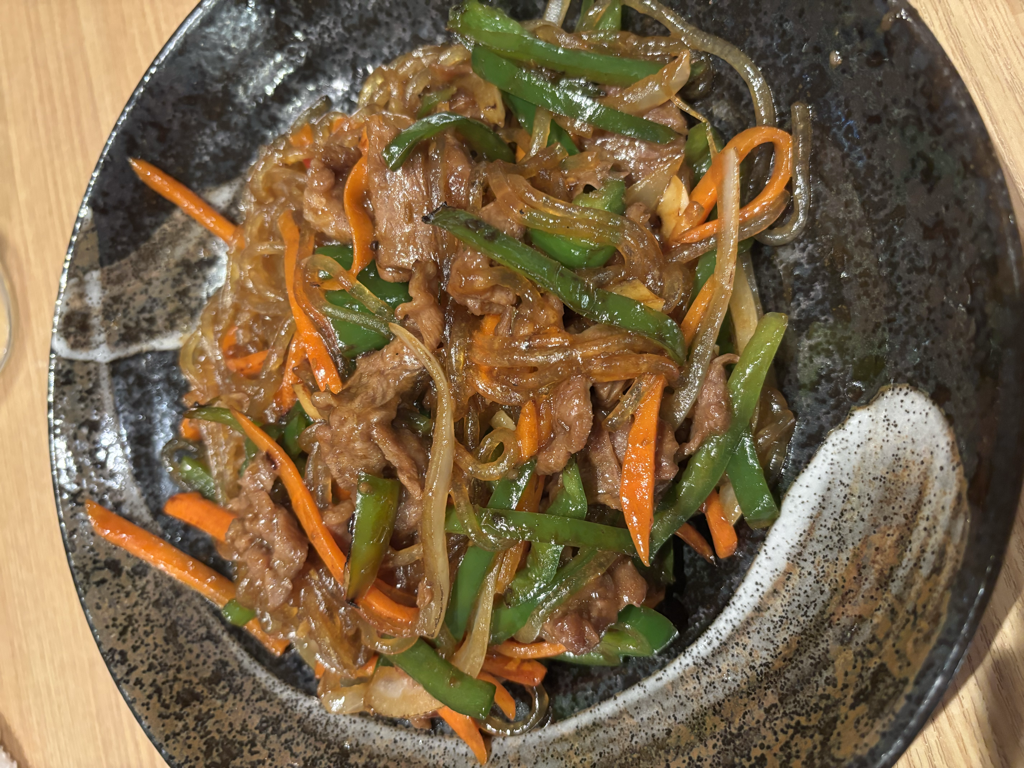 ラム肉と春雨炒め