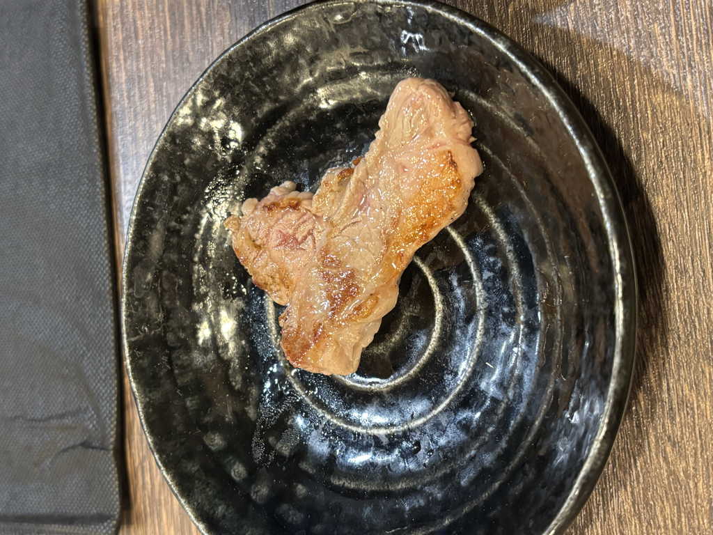 焼き上がったジンギスカン