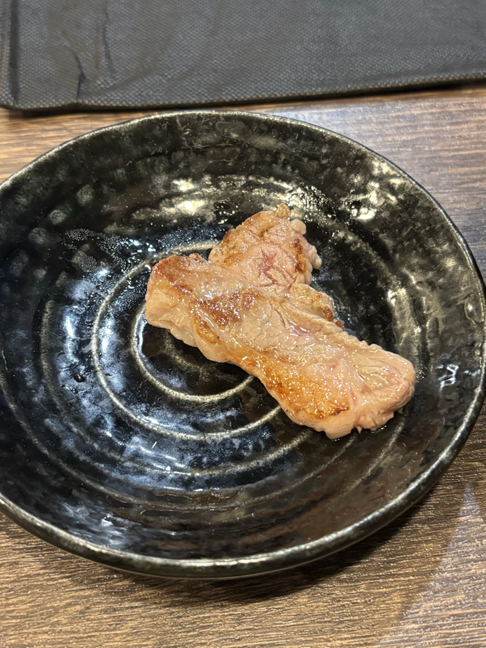 焼き上がったジンギスカン