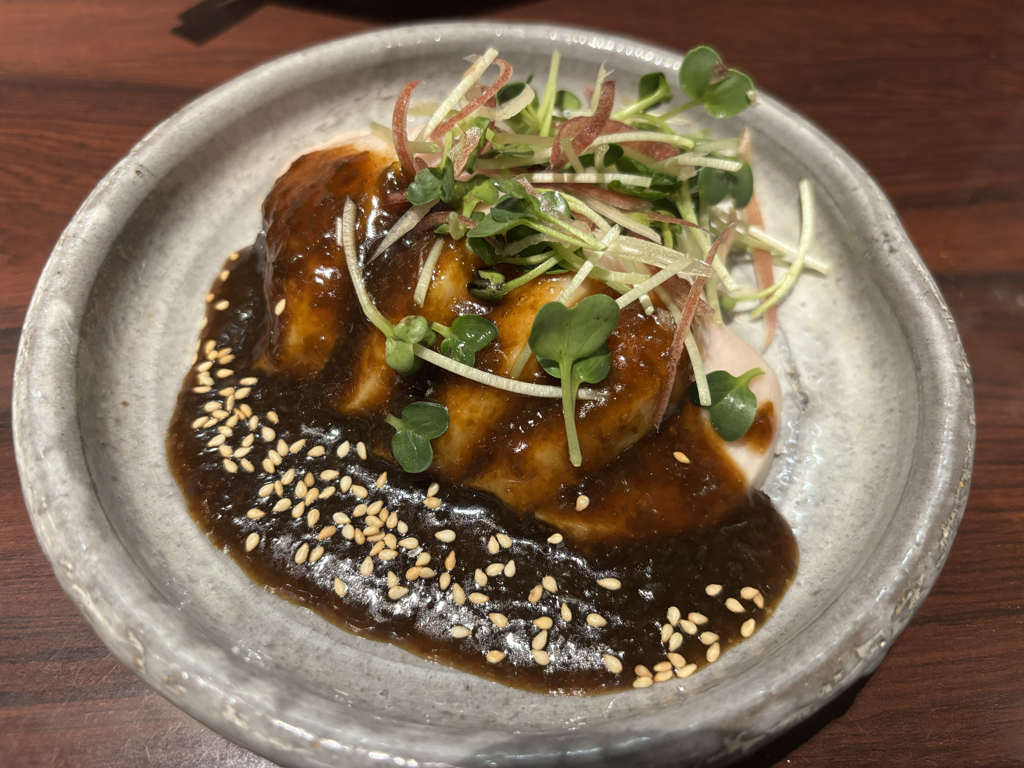 地鶏しっとりハムと薬味海苔