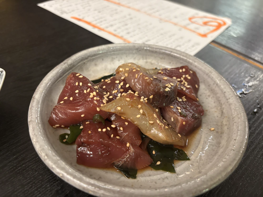 鮮魚の青唐醤油づけ