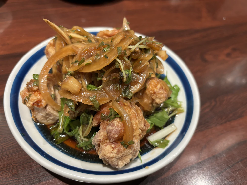 若鶏の唐揚げ ~薬味醤油~
