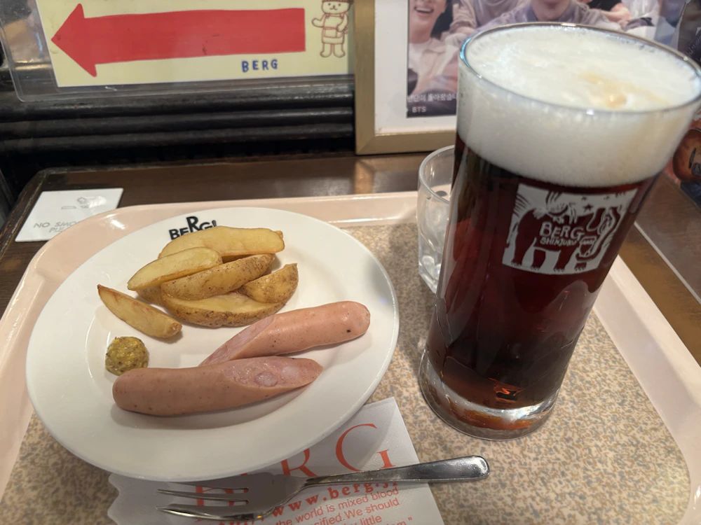 ソーセージアンドポテトとハーフアンドハーフ
